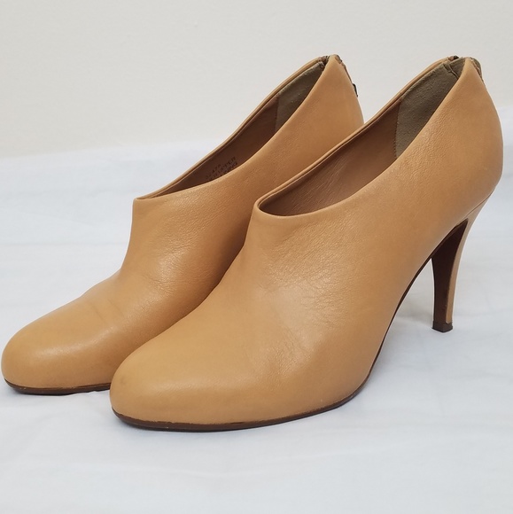 J. Crew Shoes - J. Crew Bronson Nude Leather Heeled Bootie Size 8